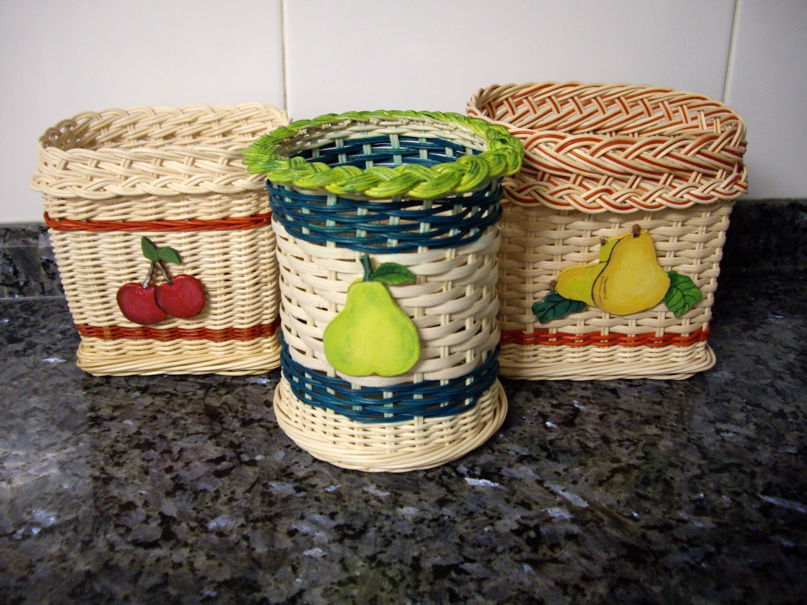 DeMimbre (Manualidades en mimbre y algo más): Porta utensilios de cocina