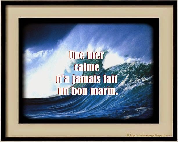 Belle citation sur la mer