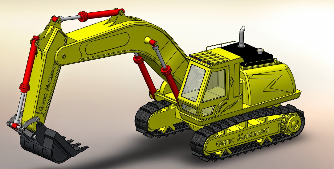 Genç Makinacı: Ekskavatör Tasarımı - SolidWORKS