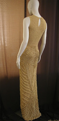 crochet filet lace dress sukienka szydelkowa sciegiem filet