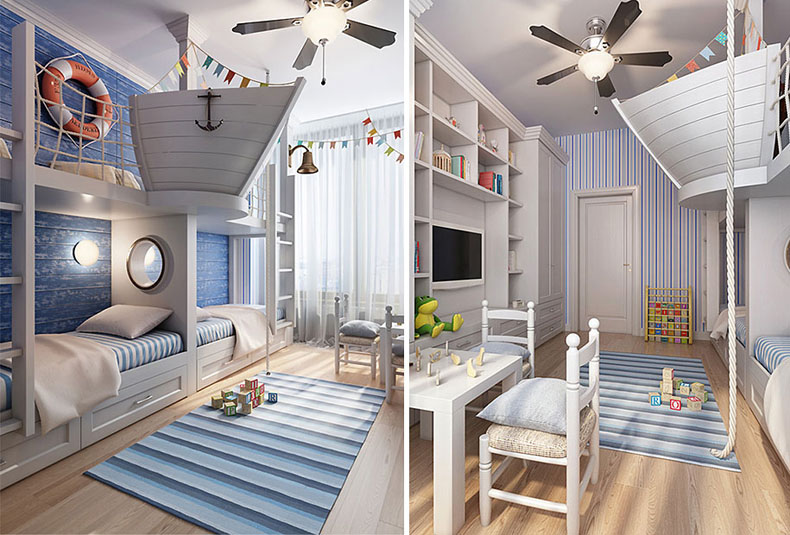 22 de los más mágicos interiores de dormitorio para niños - POP-PICTURE