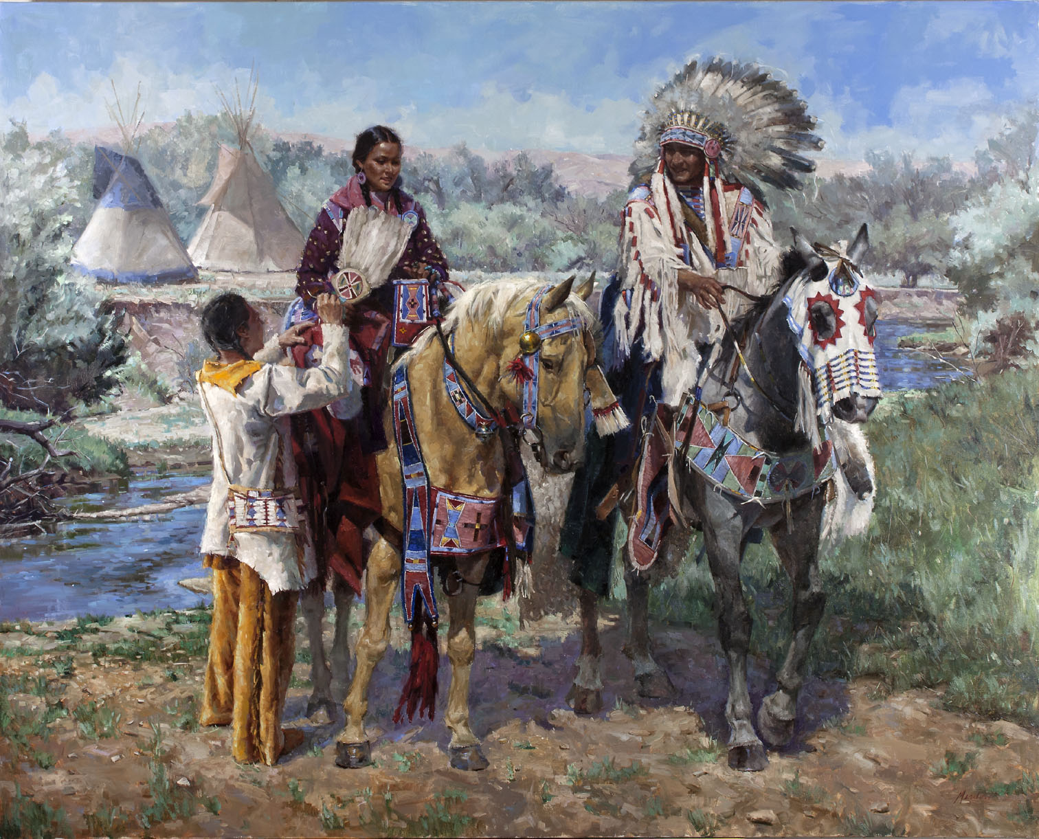 Oil+Paintings+of+Native+Americans Native American Oil Paintings This is a 48x60 oil on linen