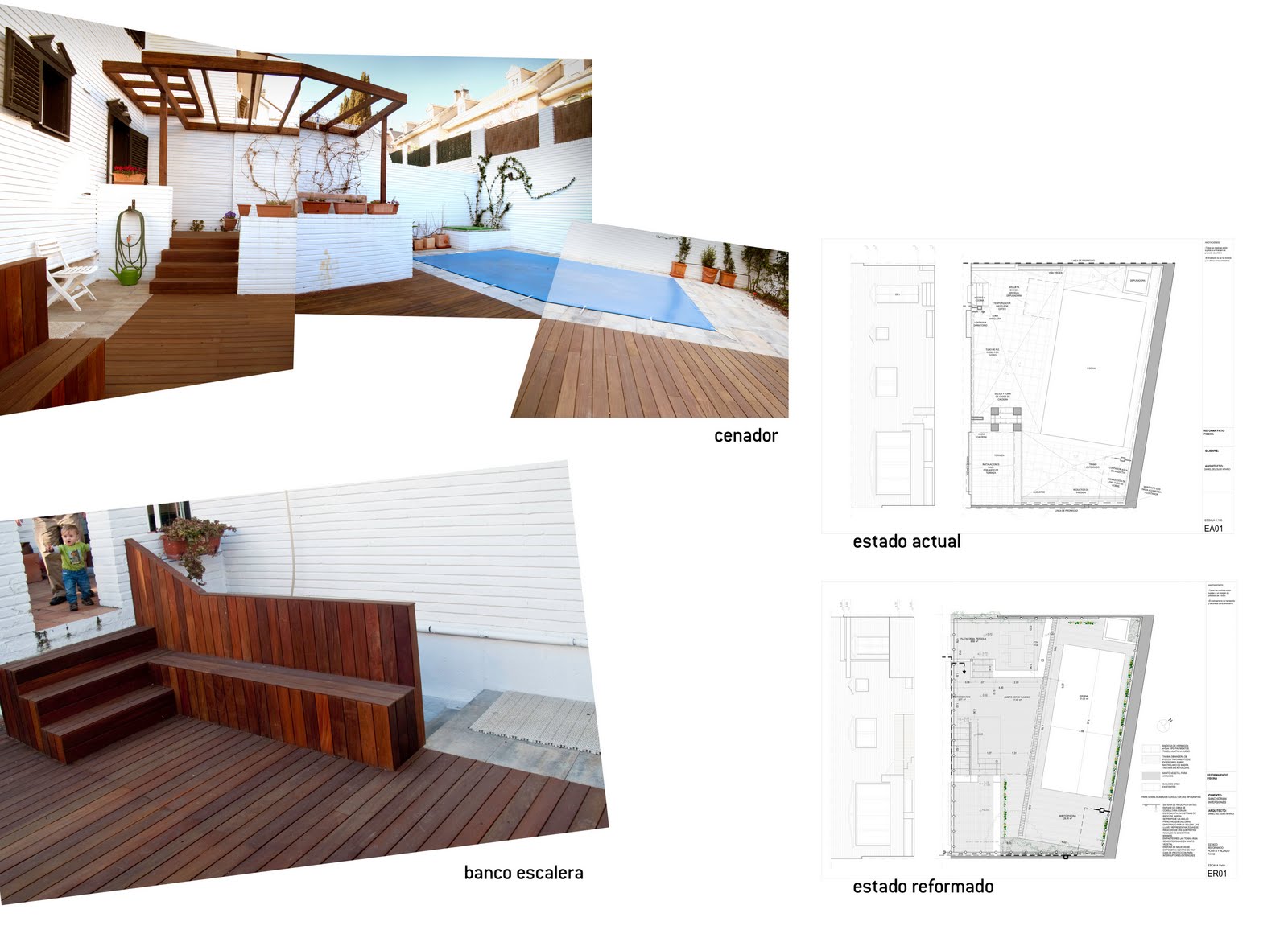 estudiodelolmo: REFORMA INTEGRAL PATIO TRASERO, POZUELO