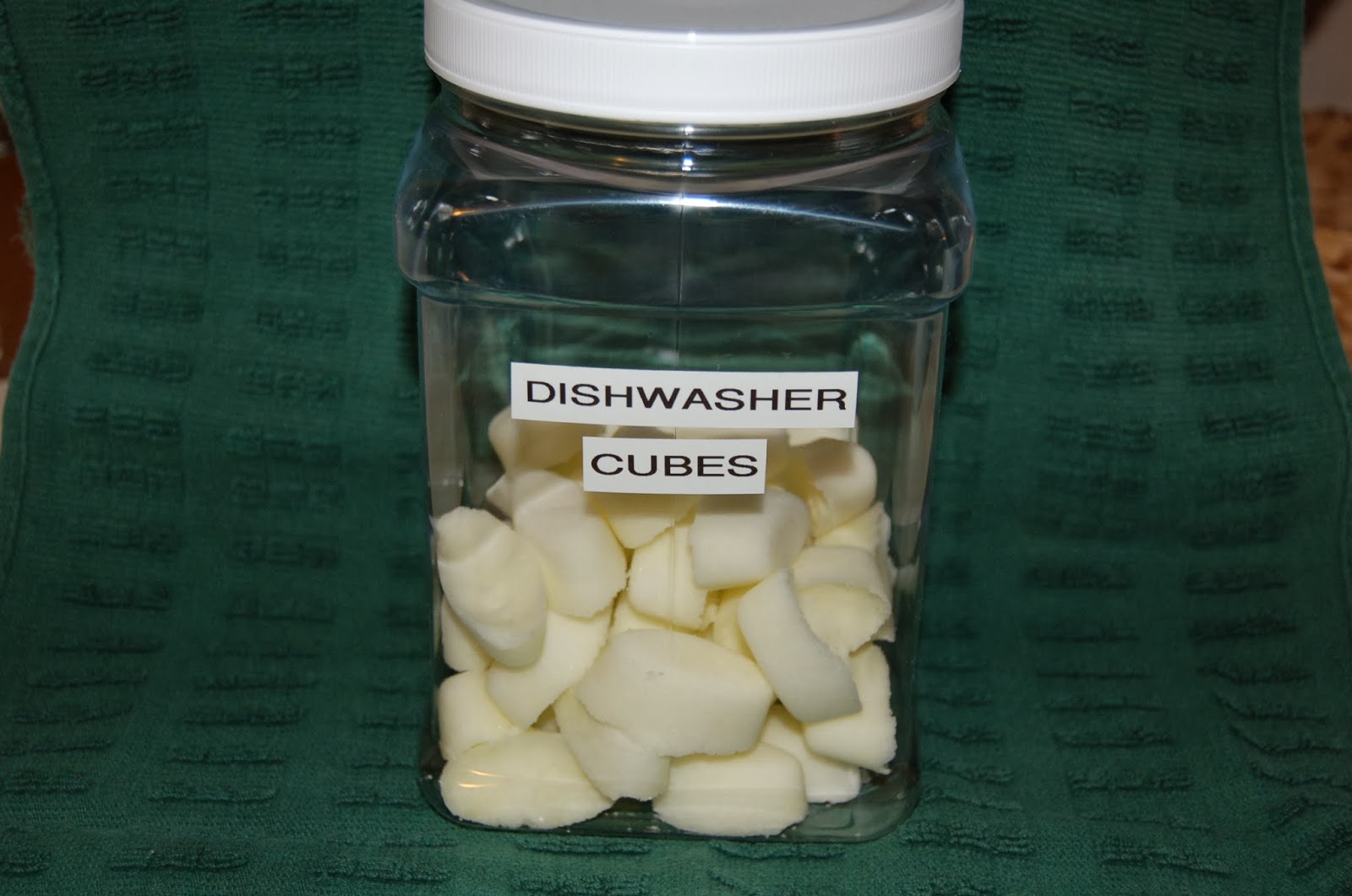 Our Little Backyard Farm Homemade Dishwasher Detergent Cubes
