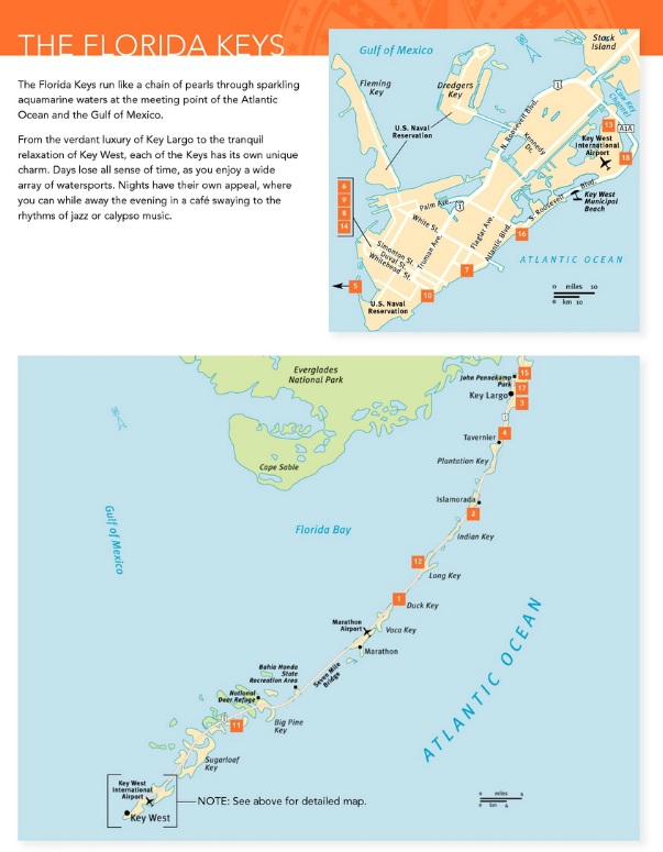 Florida Vacation Map