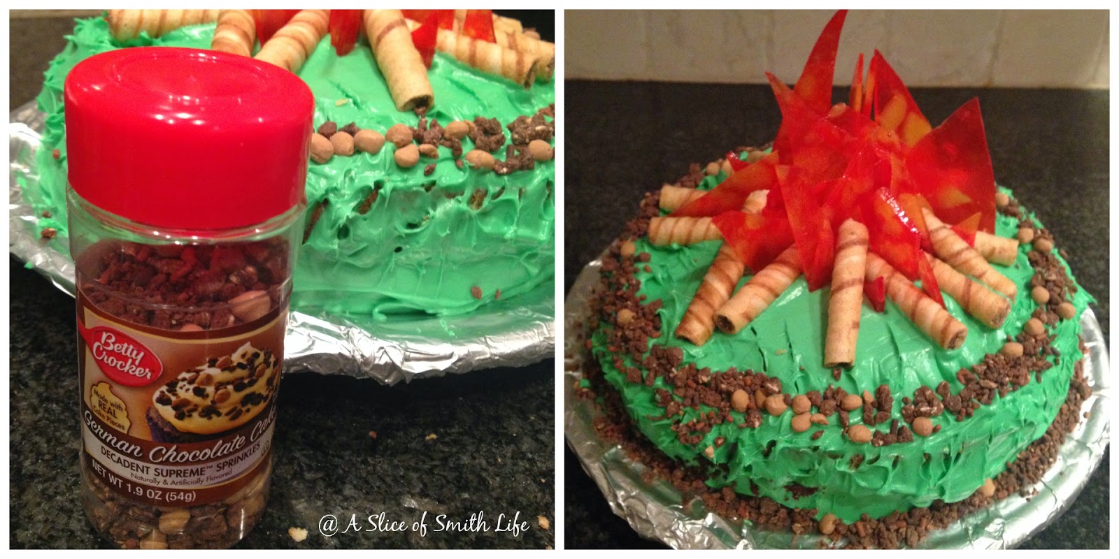 Camping Party Cake Camping Party Cake