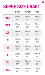 Supre Size Chart