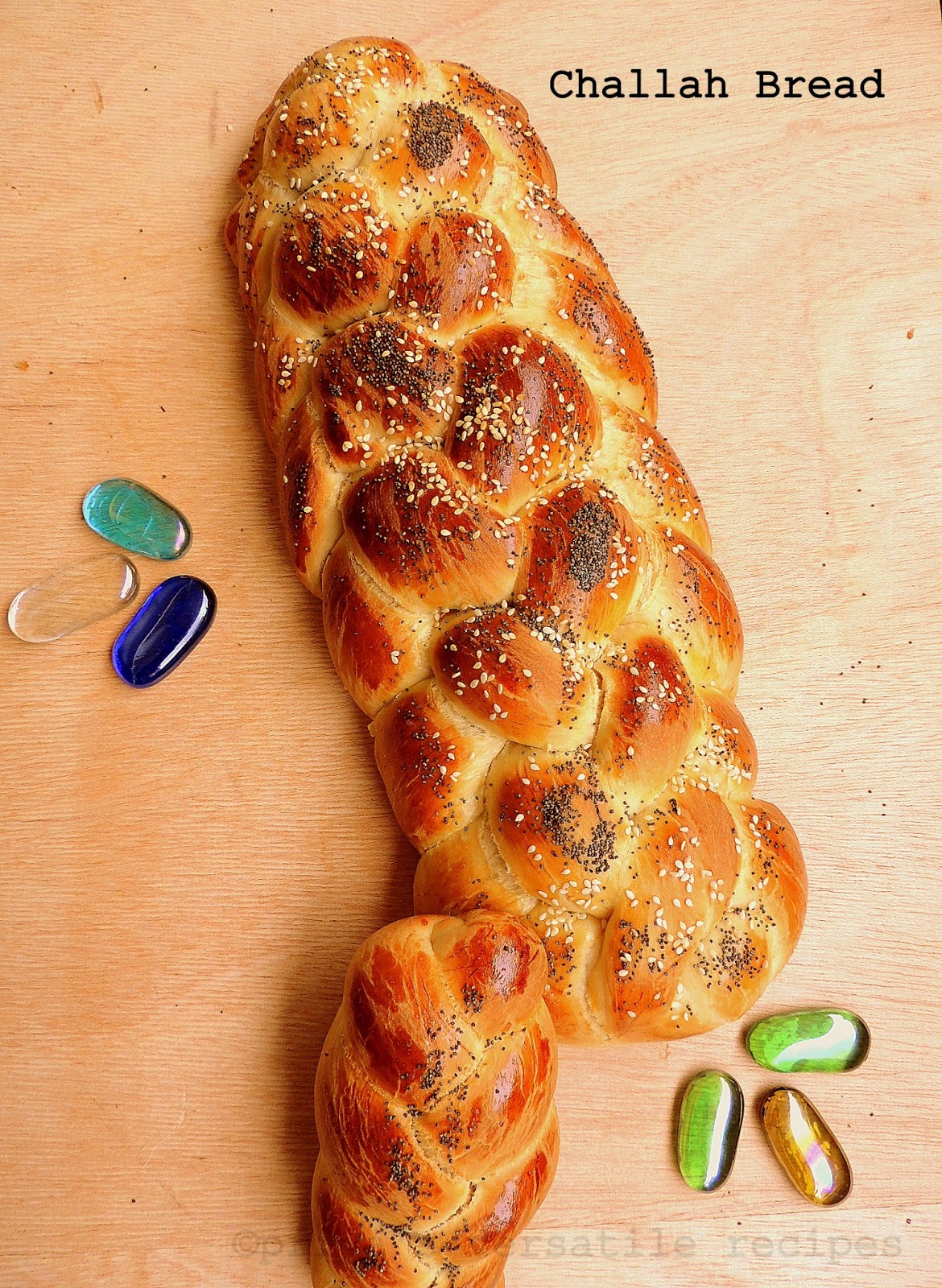 Priya's Versatile Recipes SixStrand Braided Challah Bread