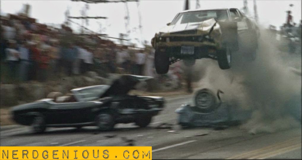 Gone In 60 Seconds Mustang smash and jump H B. Halicki Gone in 60 Seconds insane driving stunts