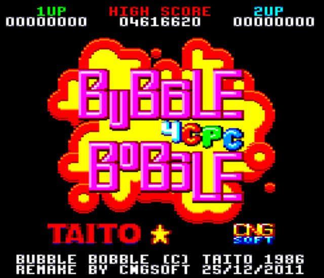 Bubble Bobble para Arcade (1986)