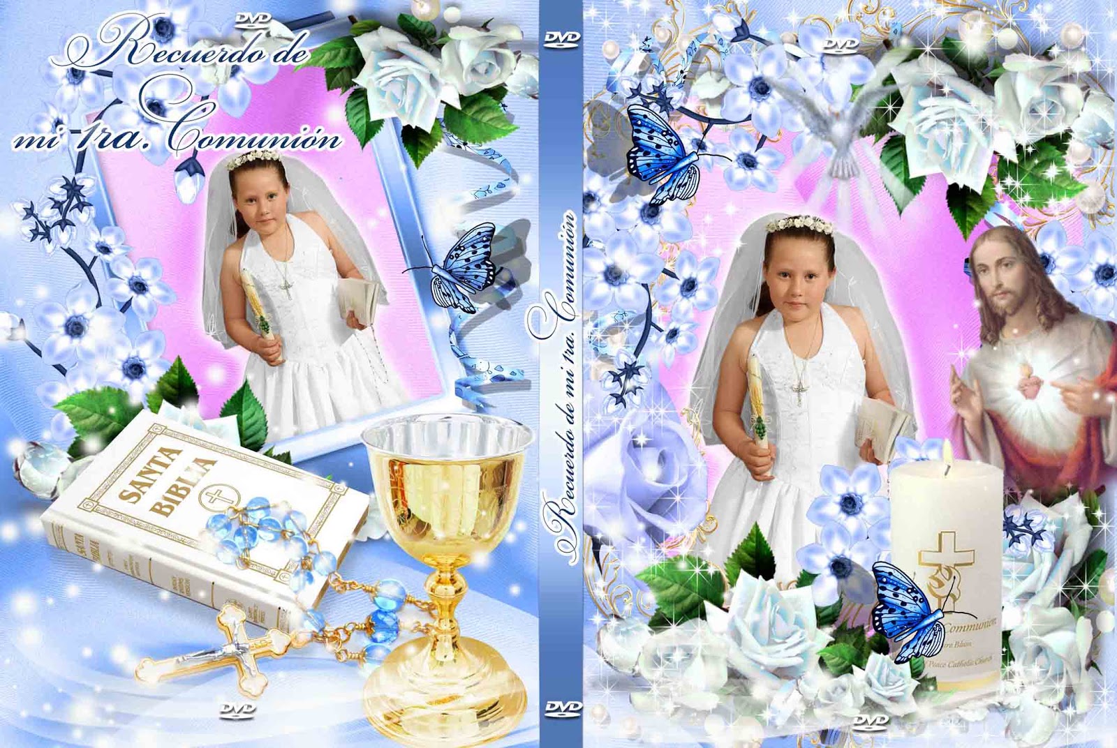 Plantillas PSD para Fotomontajes de Primera Comunion Imagui