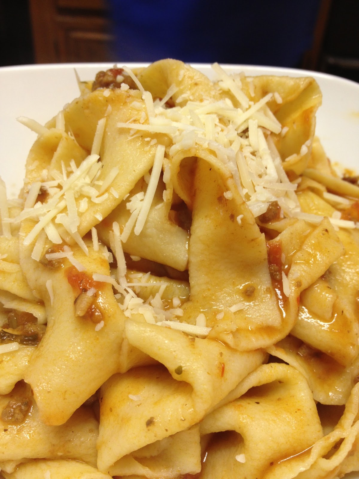 Tracy Cooks in Austin Pasta sauce with meat in Pressure Cooker