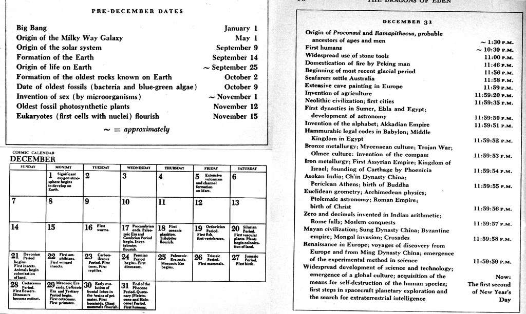 Cosmic Timelines