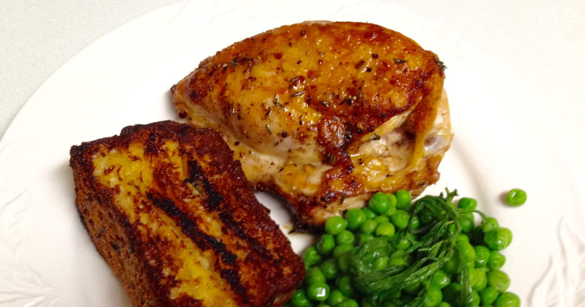 C H E W I N G T H E F A T Roasted Garlic and Tarragon Brioche Pudding