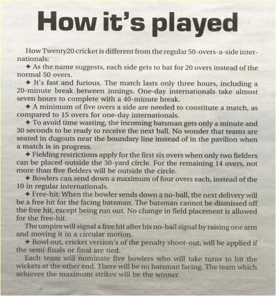 rules for cricket rules for cricket
