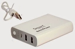 Flat 70% Off on Smartmate (Dual USB) Power Bank (Rs.100 Special Discount) starts Rs.599 Only  with 1 Yr Warranty