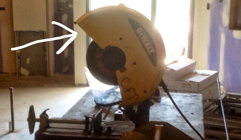 International Decorators Construction Safety Corner Chop Saw Safety!