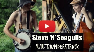 watch steve n seagulls Finnish Band recreate the Ac/Dc's popular track Thunderstruck via geniushowto.blogspot.com music video