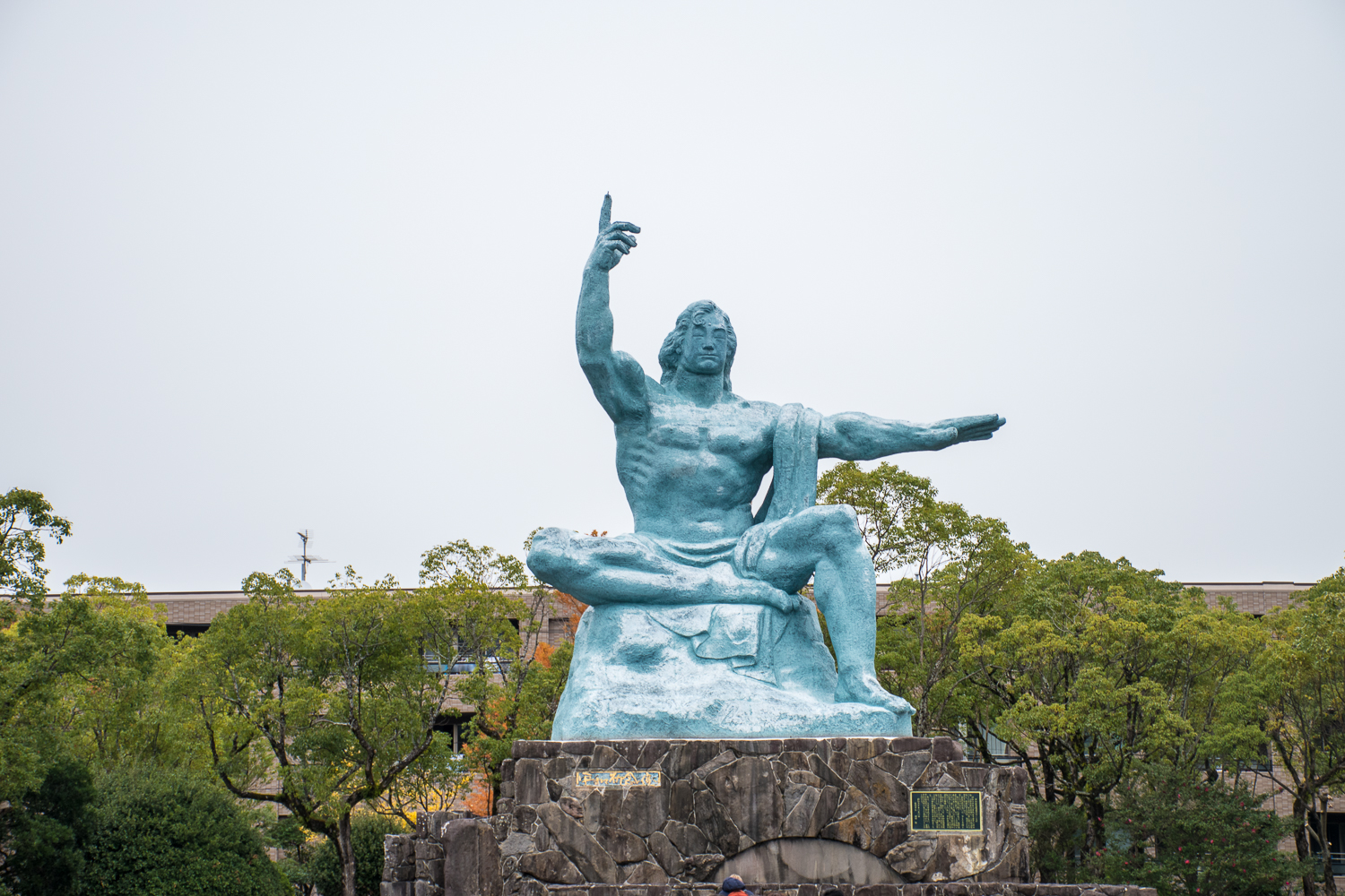 main sculpture in nagasaki peace park atomic bomb and peace sculpture in nagasaki peace park