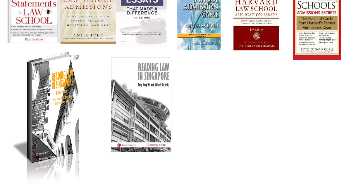 Law school admission essay books