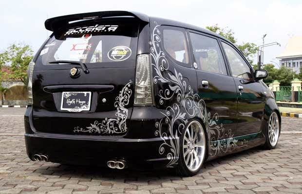 Modifikasi mobil daihatsu all new xenia li deluxe hitam ...
