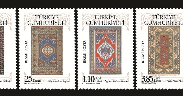 Pul Defterim Turk Hali Ve Kilim Motifleri Konulu Resmi Pullar 14 02 2013