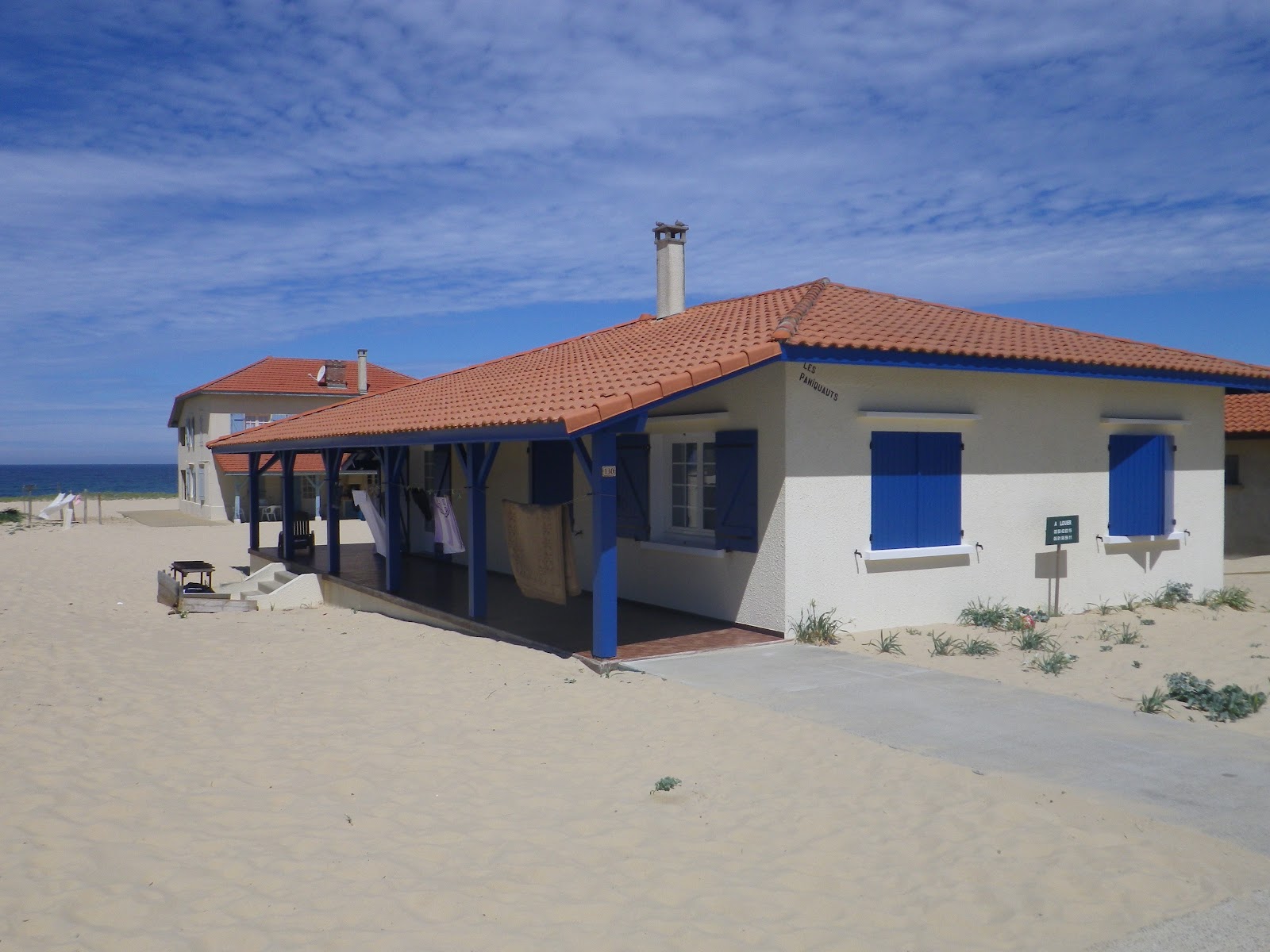 Location de notre maison les pieds dans le sable à Saint Girons plage