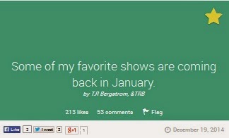 http://www.bubblews.com/news/9714755-some-of-my-favorite-shows-are-coming-back-in-january