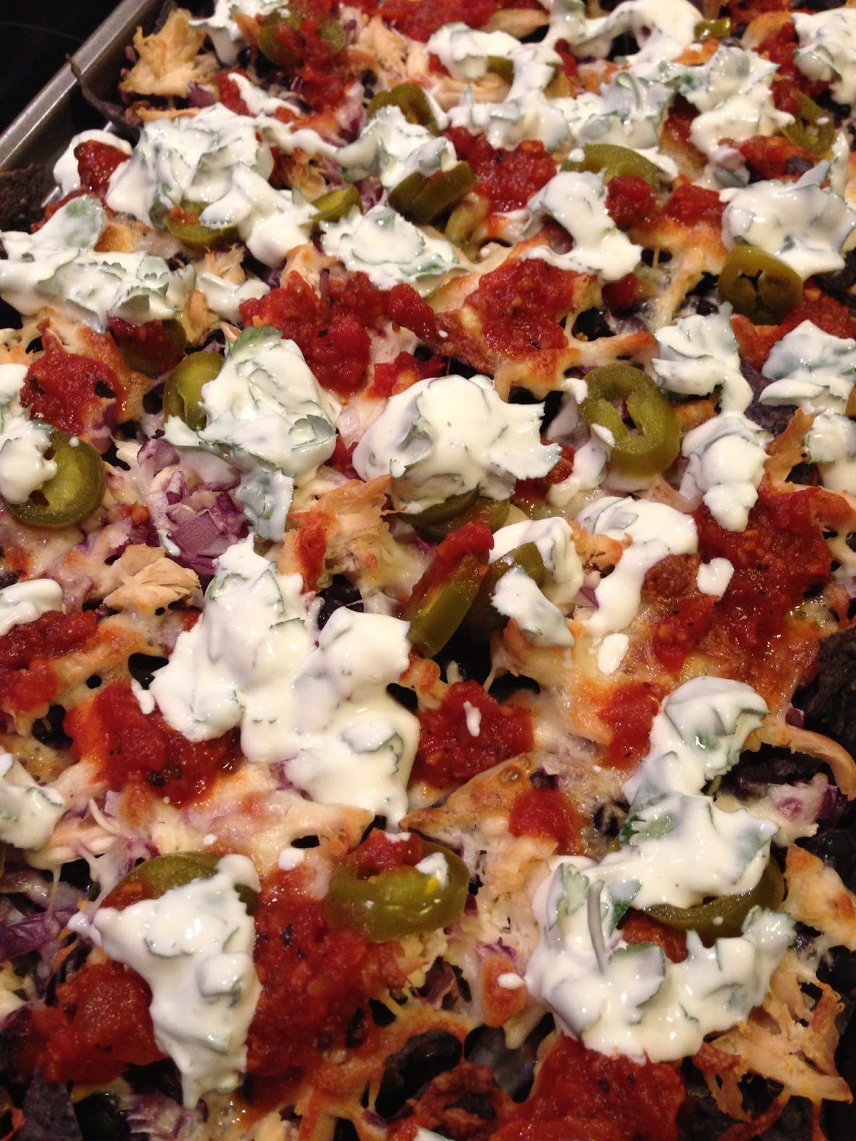 taylor made... Chicken and Black Bean Nachos