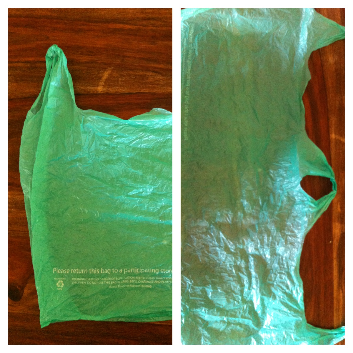 step by step diy plastic bag