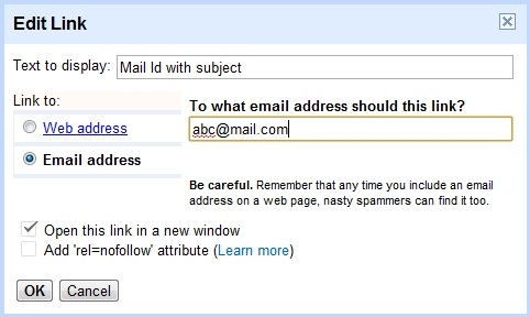 Mailto Subject Html 5