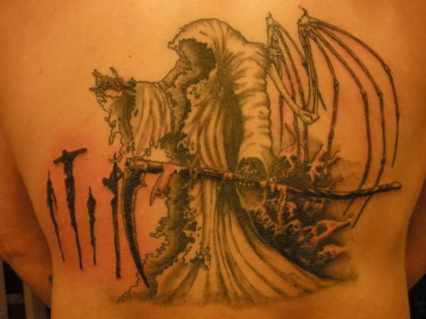 9. Angel of Death Tattoos - wide 2