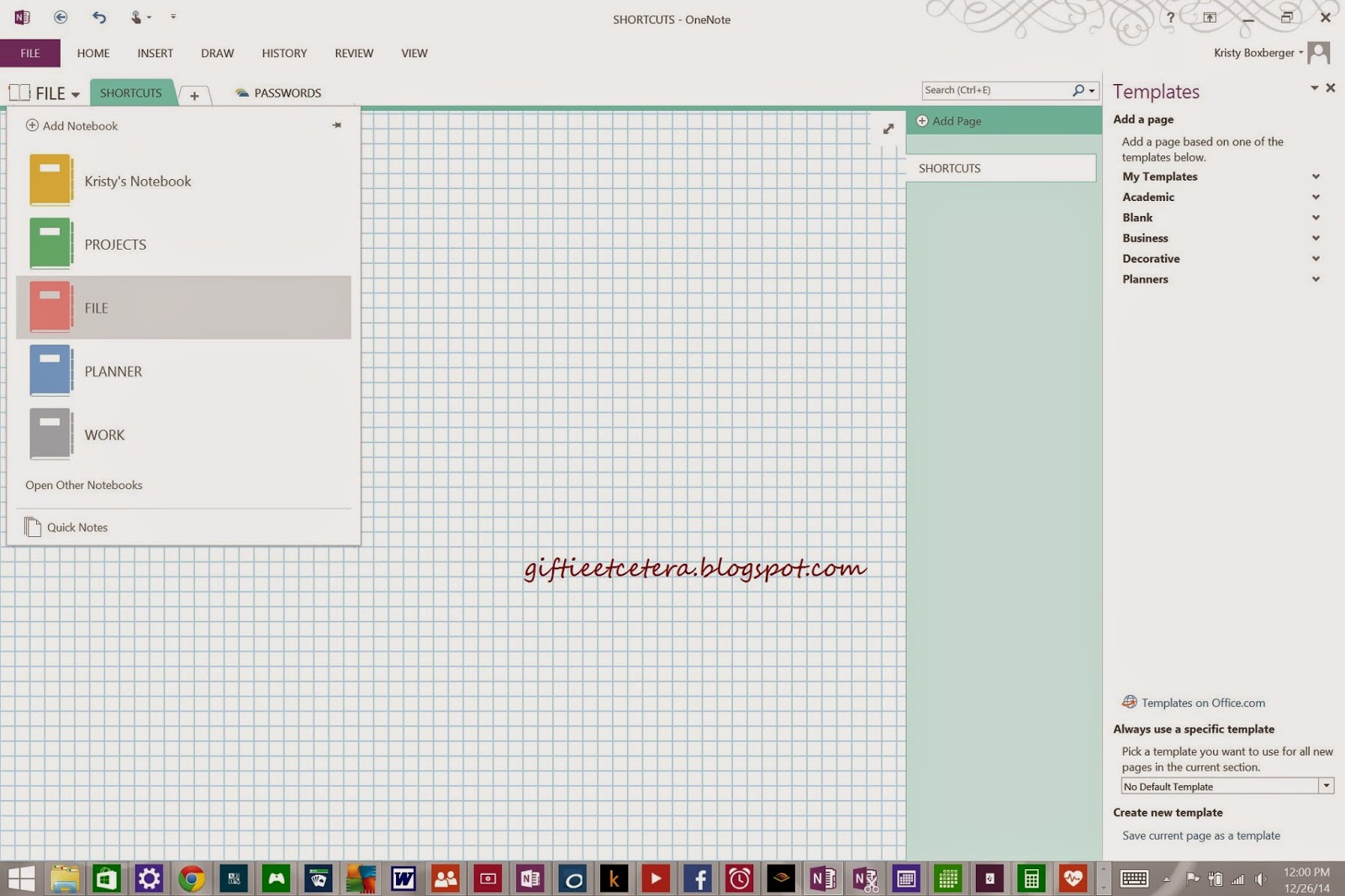 Integrating OneNote and a Planner Giftie Etcetera Integrating