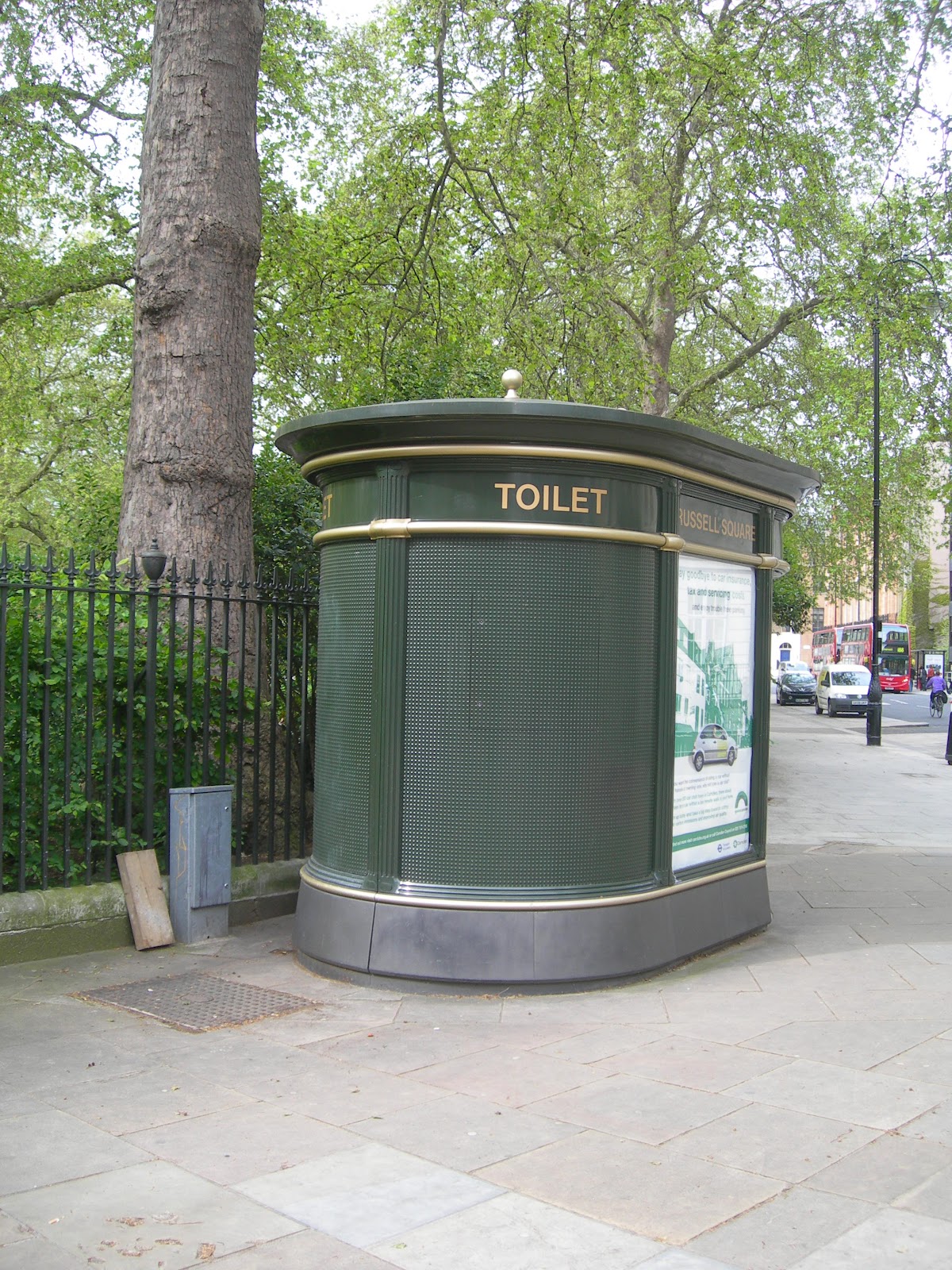 Flush London toilet