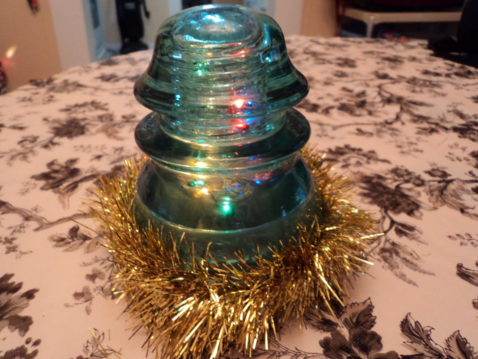 Simply Living a Simple Life Joe's Glass Insulator Christmas Tree