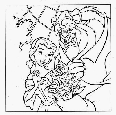 Belle Beauty and the Beast coloring.filminspector.com