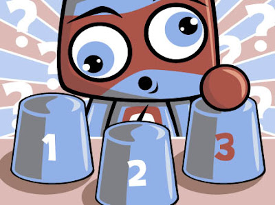 Did you work out which cup the ball was under? Did you work out which cup the ball was under?