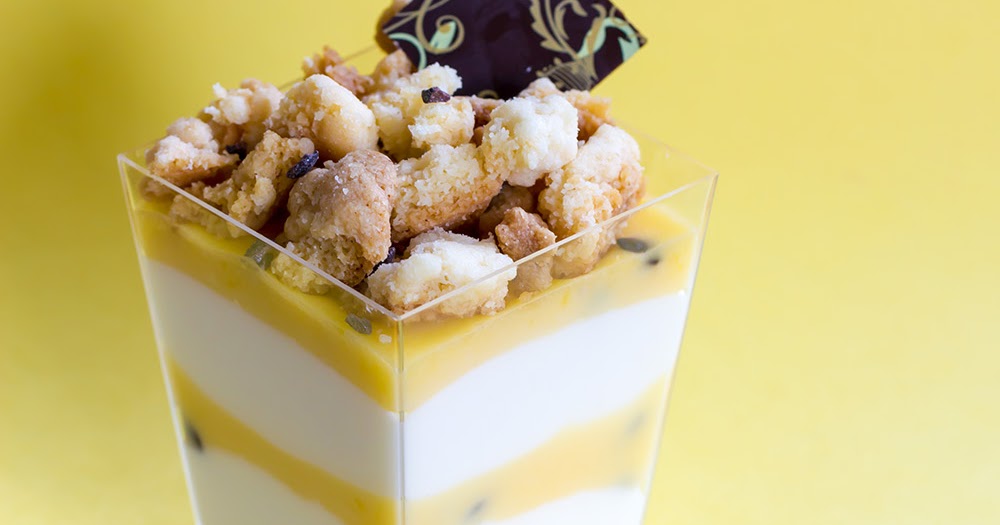 dailydelicious Cream cheese mousse with passion fruit cream