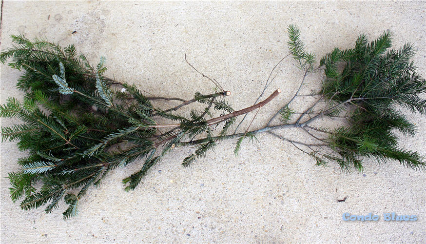 you will need to play with how many branches you will need to use based on how full you want your pine swag to be - How To Make A Christmas Swag you will need to play with how many branches you will need to use based on how full you want your pine swag to be - How To Make A Christmas Swag