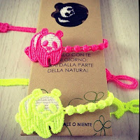 pulsera, solidaria, cruciani, wwf, panda, suerte, bracelet, macrame, lacaprichossa, oasis, italia
