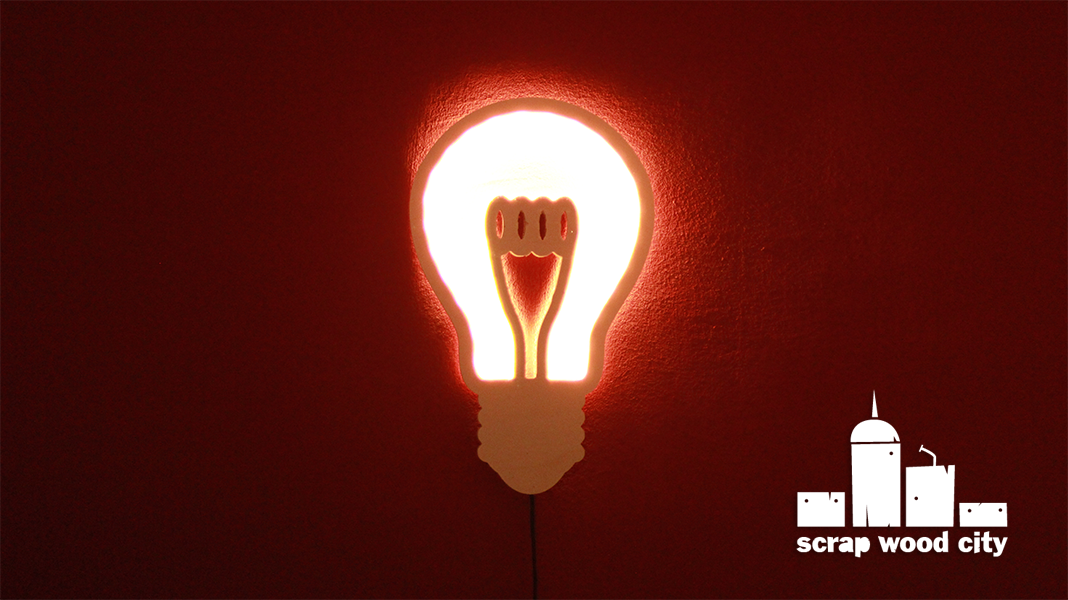 S Wood City How To Make A Light Bulb Shaped Wooden Lamp