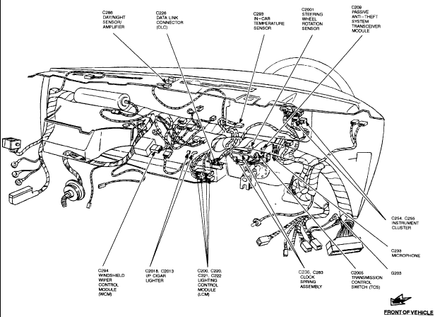 HowToRepairGuide.com: 2012 2004 lincoln town car lcm wiring diagram 