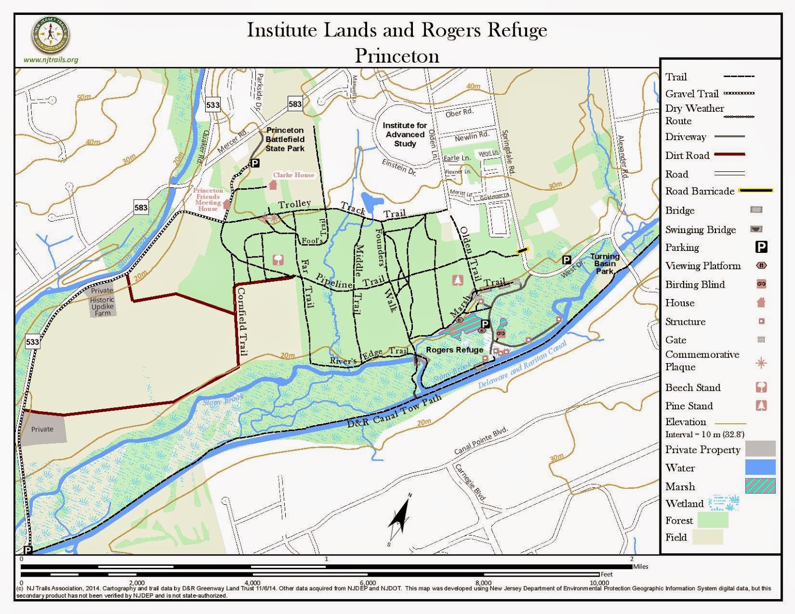 RunHikePlay Hiking Institute Woods Trails Princeton, NJ