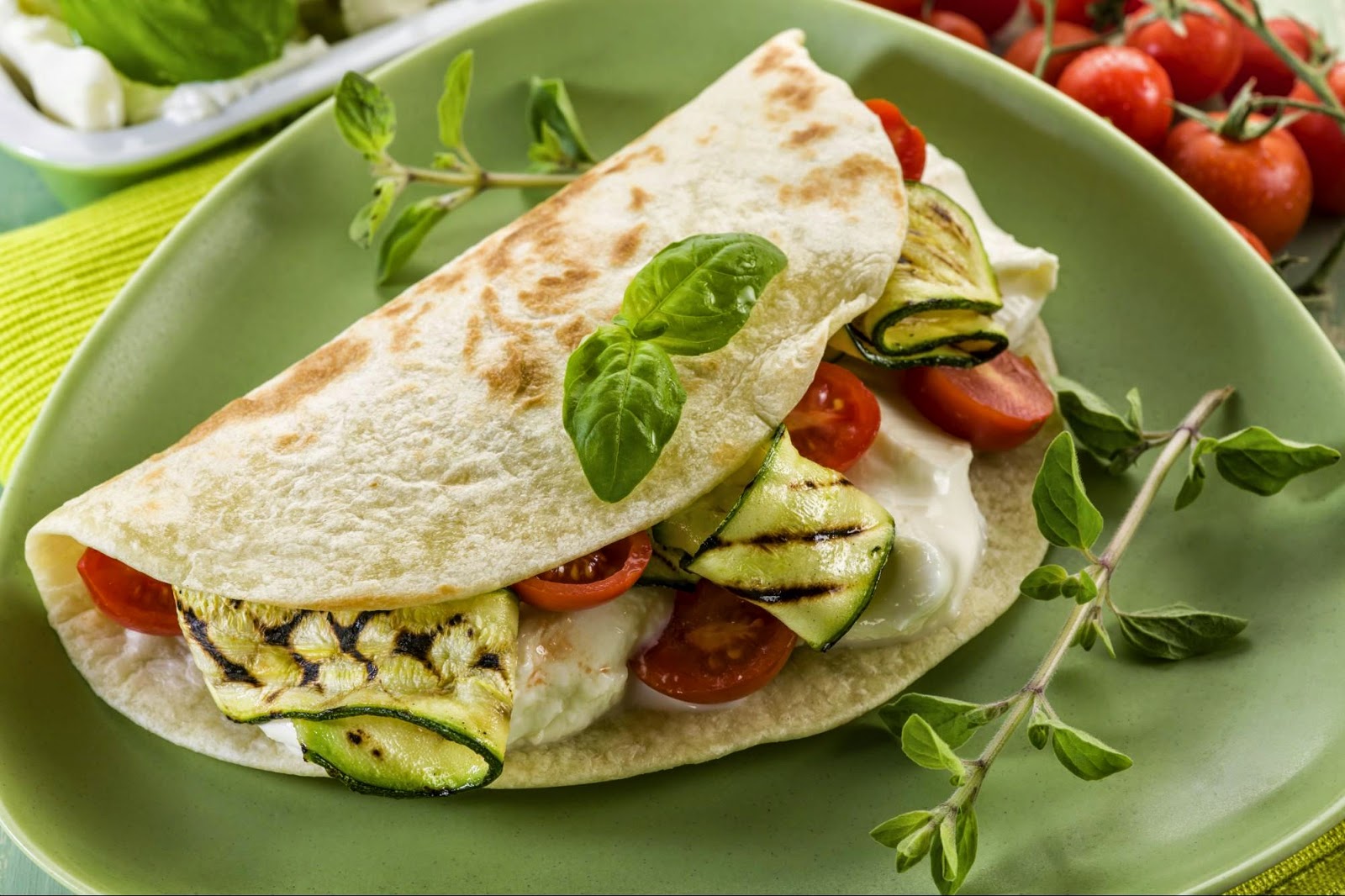 Mia piadineria, czyli piada z cukinią i mozzarellą