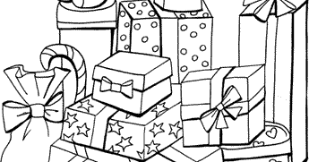 Christmas Gifts Coloring Pages For Child | Kids Coloring Pages