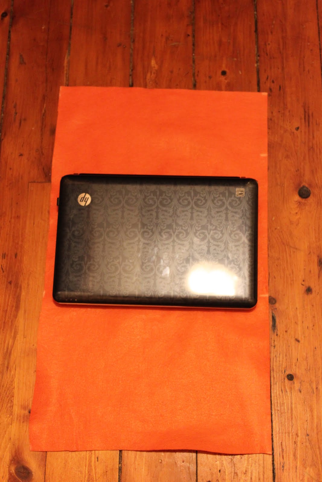 Designed by Chance Orange Laptop Case