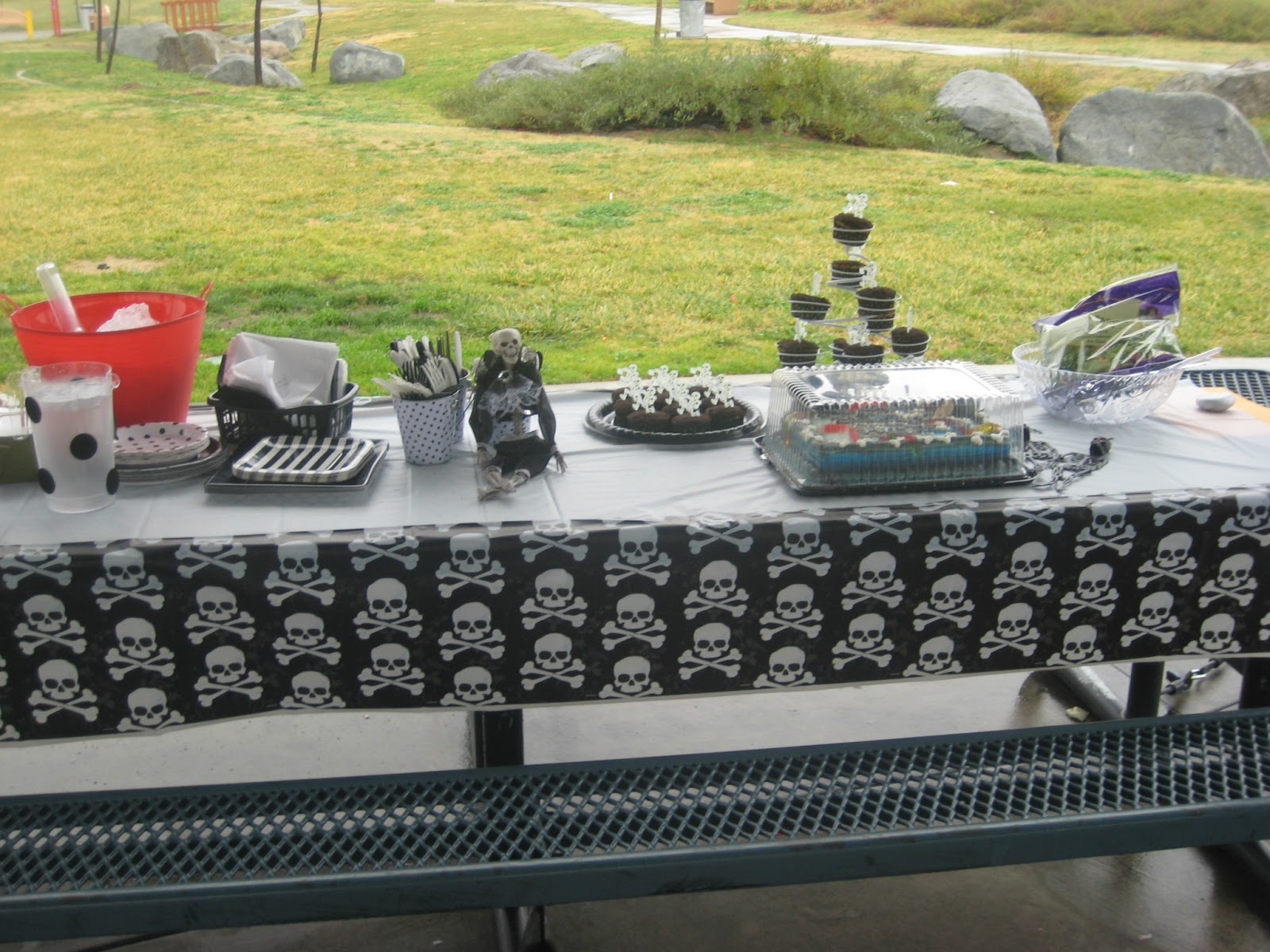 Fun kid parties on a budget Oliver's 4th Birthday; Skeleton theme