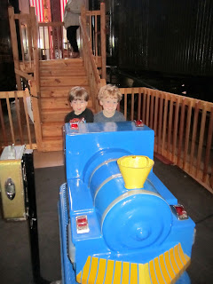 only two seats with three kids...many fights ensued about who got to ride with whom, and more importantly, who got to ride twice!