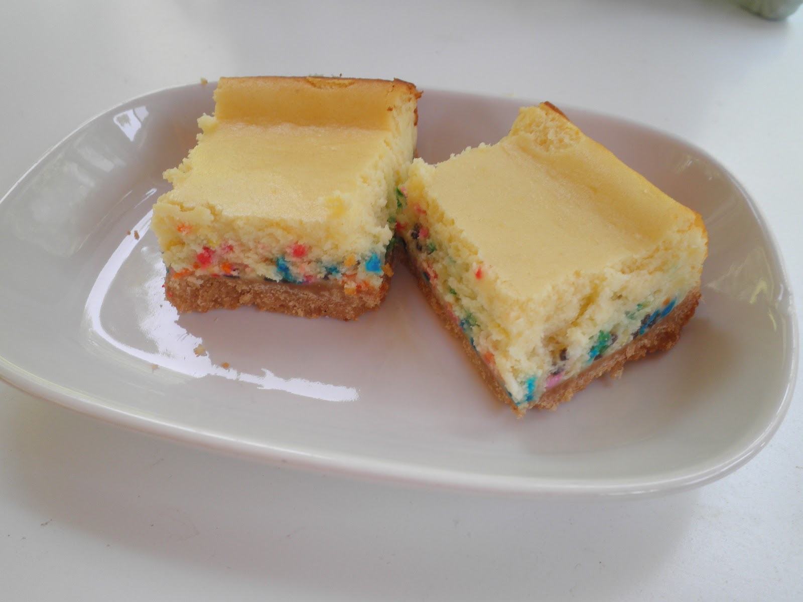 Secrets from the Cookie Princess Funfetti Cheesecake Bars