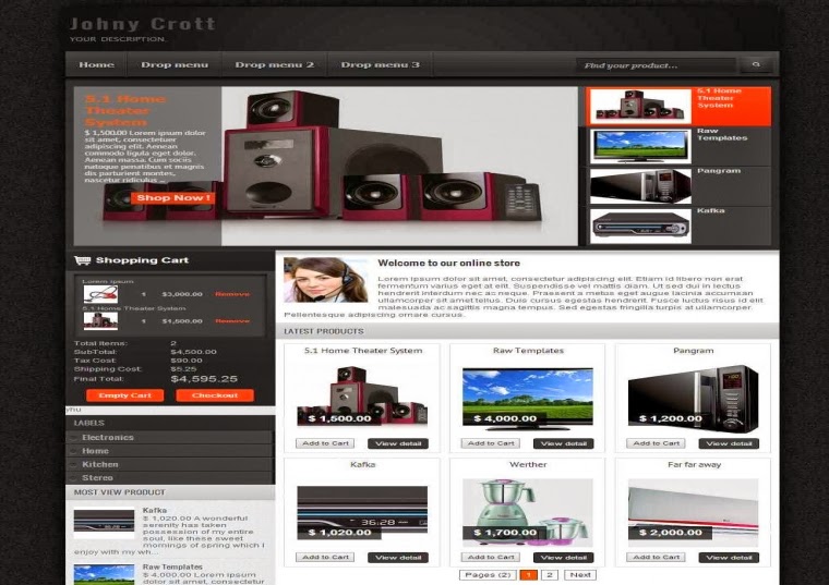 Johny Crott Ecommerce ekart Blogger Template Free Download Johny Crott Ecommerce ekart Blogger Template Free Download